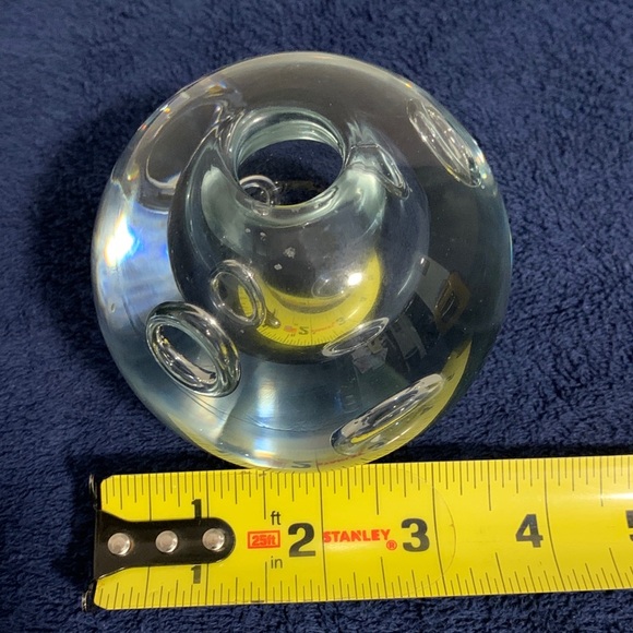 Clear Glass Bubble Vase - Picture 7 of 8
